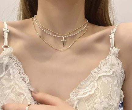 Three chain Necklace